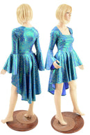 Stardust Holographic Hi Lo Skater Dress - Coquetry Clothing