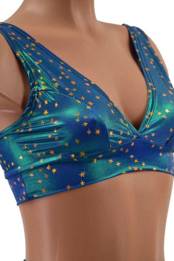 Stardust Holographic Spandex Fabric - Coquetry Clothing