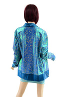 Stardust Not A Cardigan with Nile Blue Trim - Coquetry Clothing
