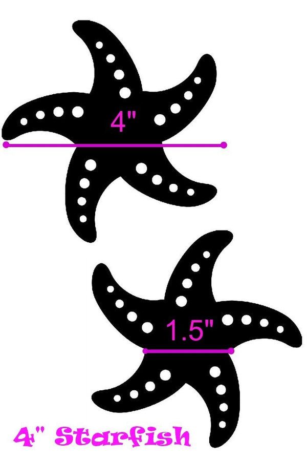 Aquamarine Fish Scale Starfish Pasties - 2