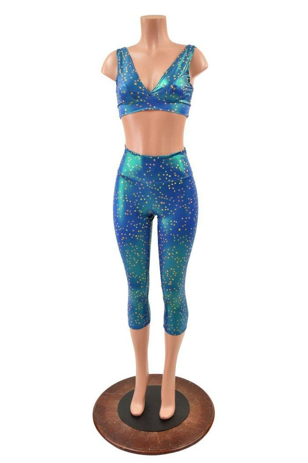 Starlette Bralette and High Waist Capri Leggings Set - 4