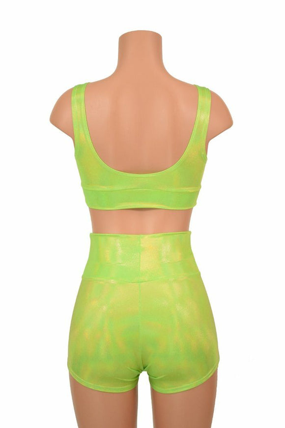 Starlette Bralette & High Waist Shorts Set - Coquetry Clothing