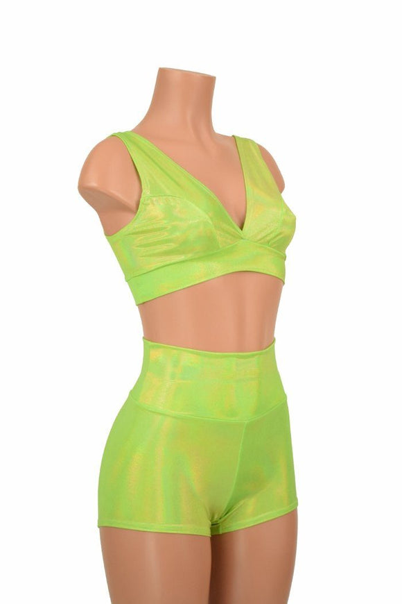 Starlette Bralette & High Waist Shorts Set - Coquetry Clothing