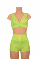 Starlette Bralette & High Waist Shorts Set - Coquetry Clothing