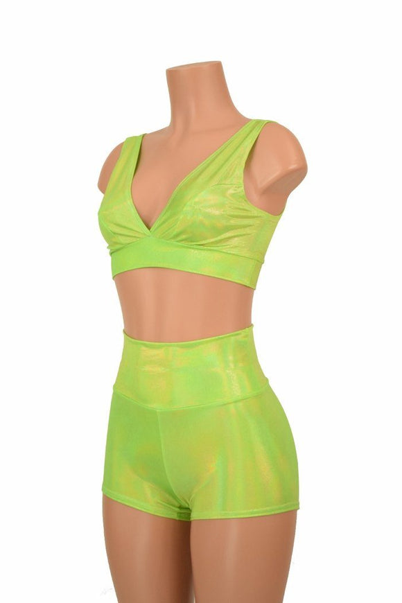 Starlette Bralette & High Waist Shorts Set - Coquetry Clothing