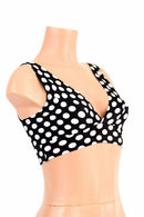 Starlette Bralette in Black & White Polka Dot - Coquetry Clothing