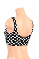Starlette Bralette in Black & White Polka Dot - Coquetry Clothing