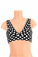 Starlette Bralette in Black & White Polka Dot - Coquetry Clothing