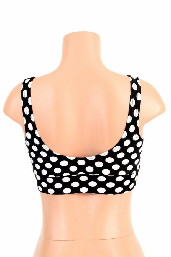 Starlette Bralette in Black & White Polka Dot - Coquetry Clothing