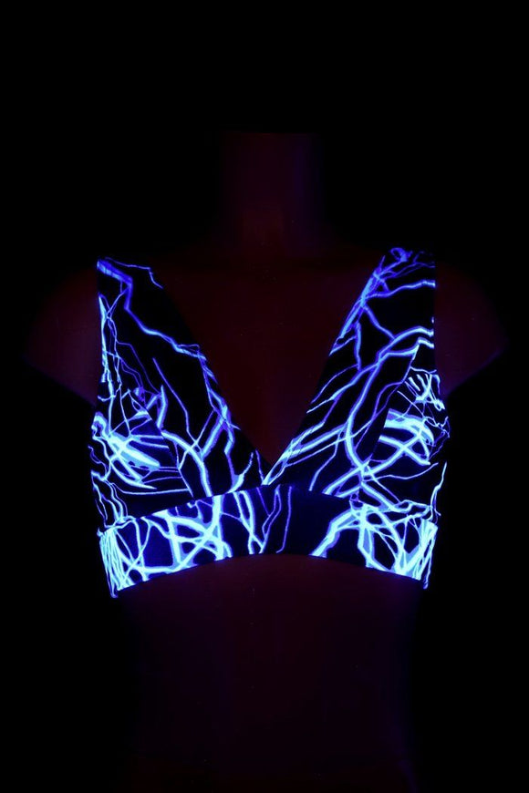 Starlette Bralette in Blue Lightning - Coquetry Clothing