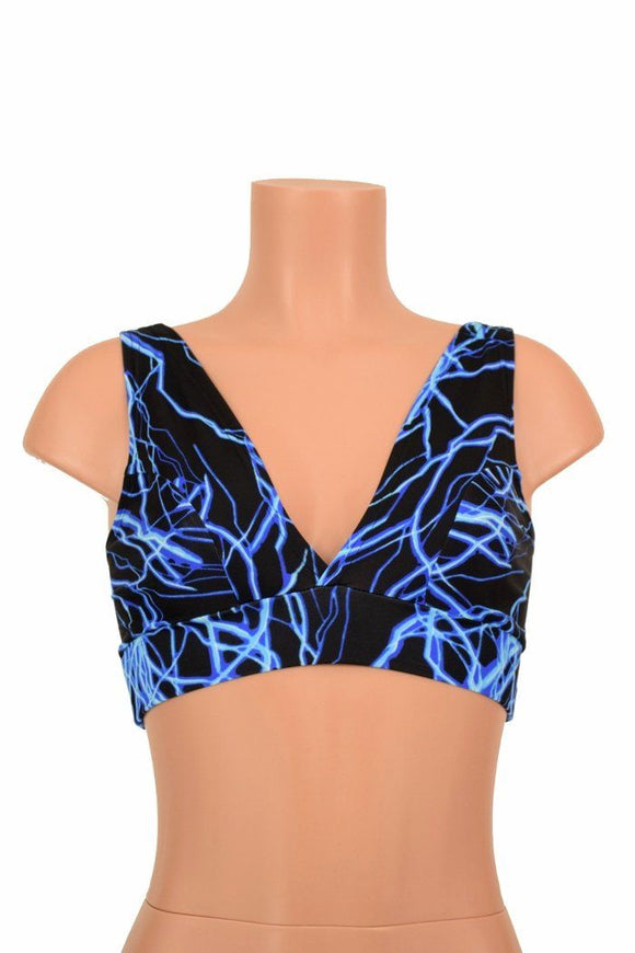 Starlette Bralette in Blue Lightning - Coquetry Clothing