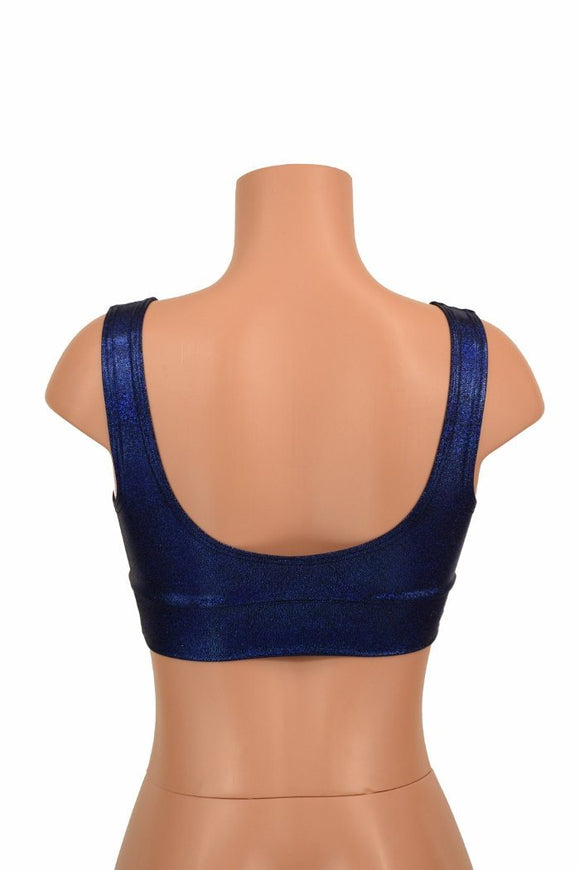 Starlette Bralette in Blue Sparkly Jewel - Coquetry Clothing