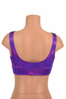 Starlette Bralette in Grape Holographic - Coquetry Clothing