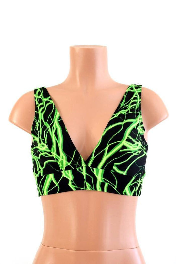 Starlette Bralette in Green Lightning - Coquetry Clothing