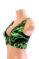 Starlette Bralette in Green Lightning - Coquetry Clothing