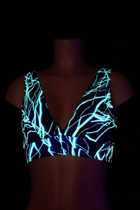 Starlette Bralette in Green Lightning - Coquetry Clothing