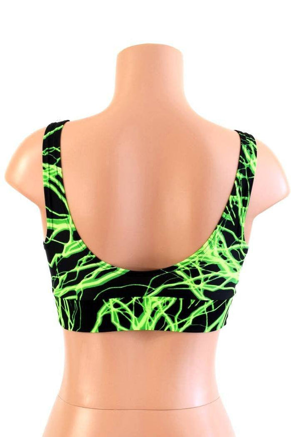 Starlette Bralette in Green Lightning - Coquetry Clothing