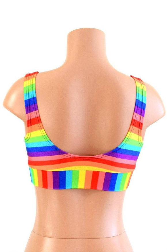 Starlette Bralette in Rainbow Stripe - Coquetry Clothing