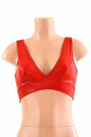 Starlette Bralette in Red Sparkly Jewel - Coquetry Clothing