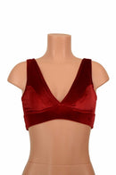 Starlette Bralette in Red Velvet - Coquetry Clothing
