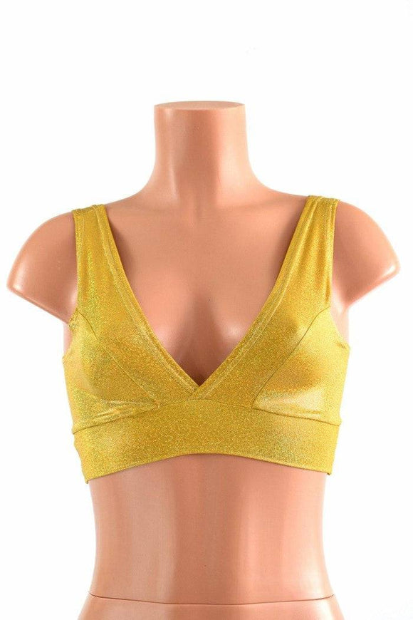 Starlette Bralette in Sparkly Gold - Coquetry Clothing