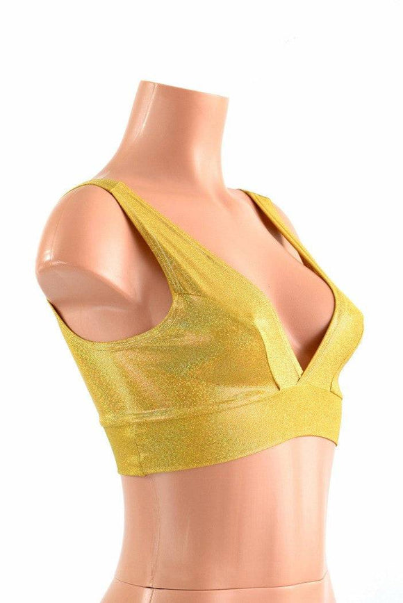 Starlette Bralette in Sparkly Gold - Coquetry Clothing