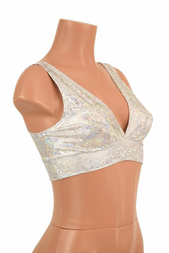 Starlette Bralette in White Shattered - Coquetry Clothing