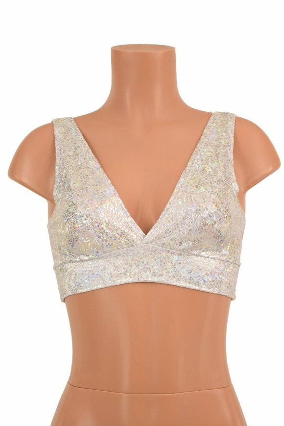 Starlette Bralette in White Shattered - Coquetry Clothing