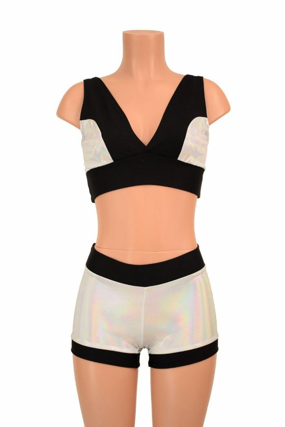 Starlette Bralette & Mid Rise Shorts Set - Coquetry Clothing