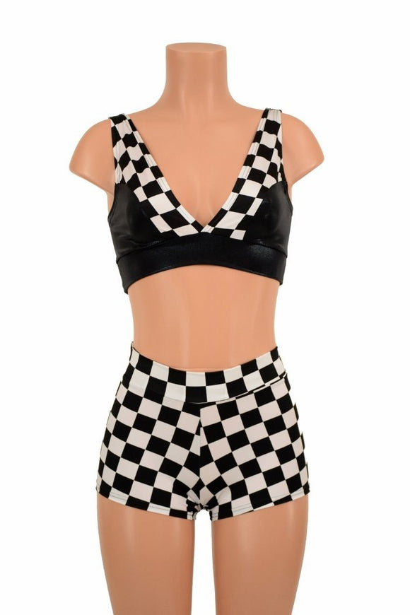 Starlette Bralette & Mid Rise Shorts Set - Coquetry Clothing