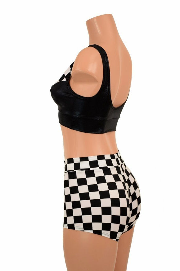 Starlette Bralette & Mid Rise Shorts Set - Coquetry Clothing