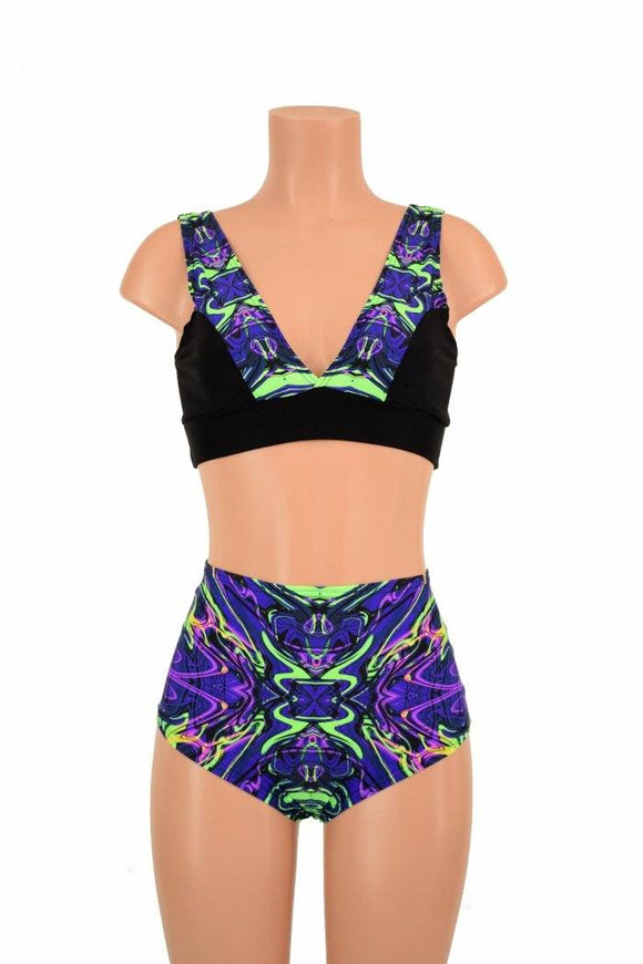 Starlette Bralette & Siren Shorts Set - Coquetry Clothing