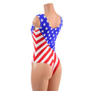 Stars and Stripes Liberty Romper with Brazilian Cut Leg - Coquetry Clothing