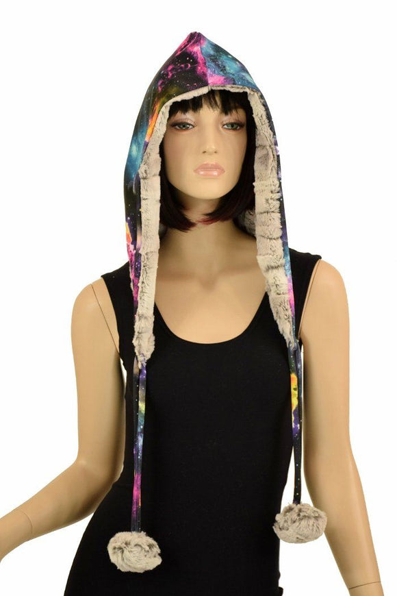 Sterling Minky Pom Pom Hood - Coquetry Clothing
