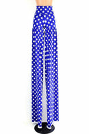 Stilt Pants in Patriotic Blue & White Star Print - Coquetry Clothing