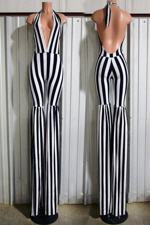 Circus Striped Stilting Costume - Coquetry Clothing