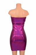 Strapless Fuchsia Tube Dress - 4