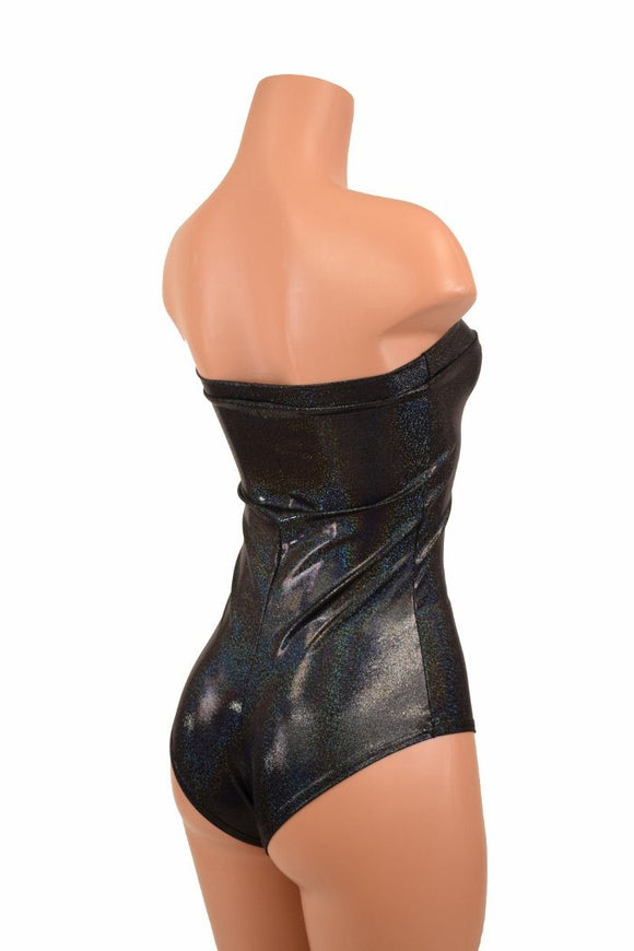 Strapless Lace Up Siren Romper - Coquetry Clothing