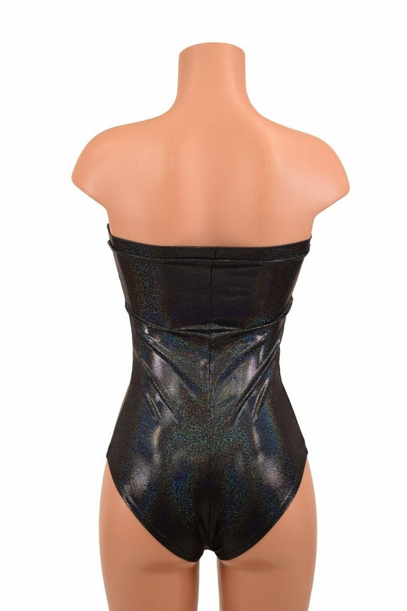 Strapless Lace Up Siren Romper - Coquetry Clothing