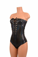 Strapless Lace Up Siren Romper - Coquetry Clothing