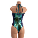Strapless Lace Up Siren Romper with Brazilian Cut Leg - Coquetry Clothing