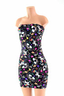 Strapless Unicorn & Rainbow Print Dress - Coquetry Clothing