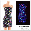 Strapless Unicorn & Rainbow Print Dress - Coquetry Clothing