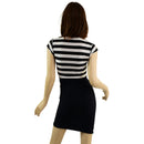 Striped Bodice Bodycon Dresss - Coquetry Clothing