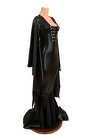 Succubus Sleeve Gown with Laceup and Back Zipper - Coquetry Clothing