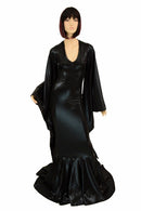 Succubus Sleeve Puddle Train Gown - Coquetry Clothing