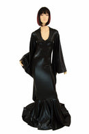 Succubus Sleeve Puddle Train Gown - Coquetry Clothing