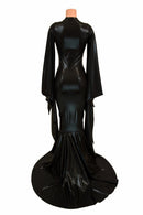 Succubus Sleeve Puddle Train Gown - Coquetry Clothing