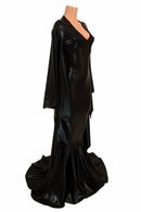 Succubus Sleeve Puddle Train Gown - Coquetry Clothing
