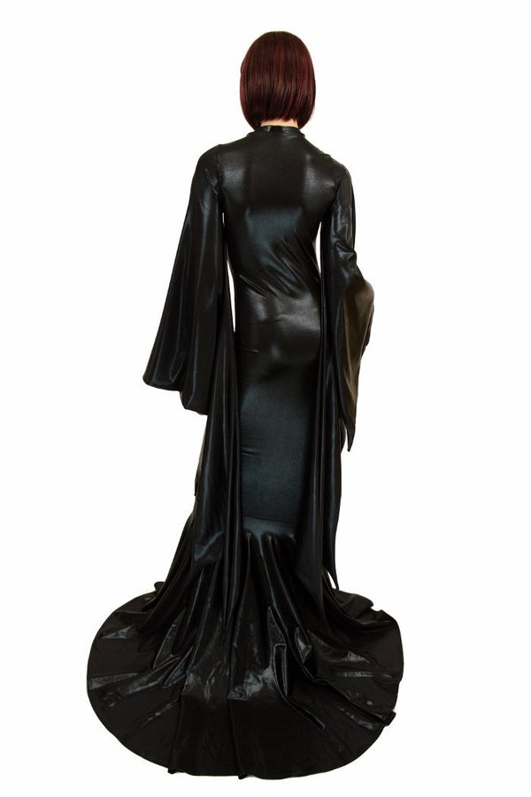 Succubus Sleeve Puddle Train Gown - 4
